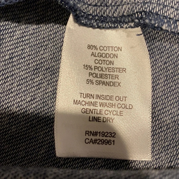 L womens Alfred Dunner blue stretch snap up long sleeve plus size jacket 16. - Picture 5 of 5